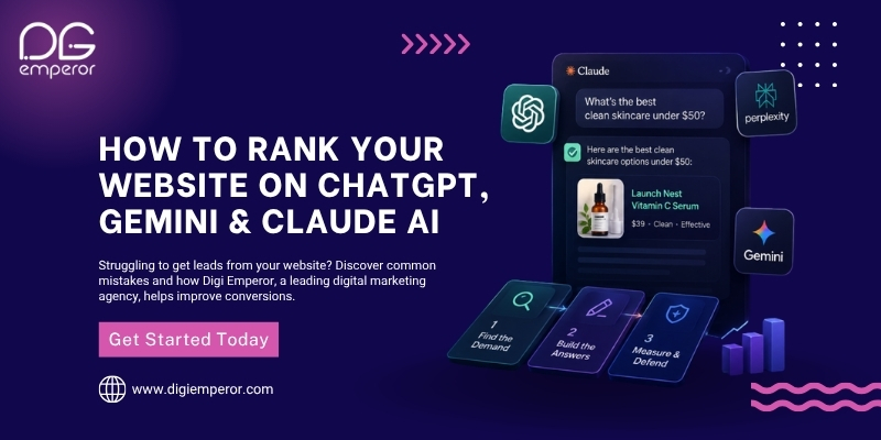 How to Rank Your Website on ChatGPT, Gemini & Claude AI